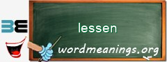 WordMeaning blackboard for lessen